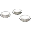 5,8W LED įleidžiamas šviestuvas FUSION, nikelio sp., 4000K, 3vnt.