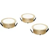 5,8W LED įleidžiamas šviestuvas FUSION, aukso sp., 4000K, 3vnt.