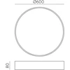 58W LED lubinis šviestuvas PARIS, baltas, 2700/3000/4000K, dimeriuojamas, IP54, P4028270BDP