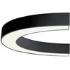 58W LED lubinis šviestuvas SEMI, juodas, 3000K, DALI, 1500mm, 3918-0115-3-B-D3