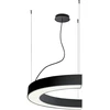 58W LED pakabinamas šviestuvas SEMI, juodas, 3000K, 1500mm, 3918-0015-3-B-N