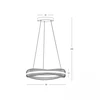 58W LED pakabinamas šviestuvas, šlifuotos aukso sp., 3000K, dimeriuojamas, 25412