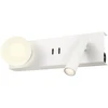 5W + 3W LED sieninis šviestuvas NORMA, baltas, 3000K, 01-4660