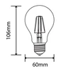 5W LED filamentinė lemputė E27, 2800K