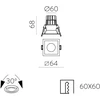 5W LED įleidžiamas šviestuvas MOVE, baltas, 2700/3000K, IP44, E3984071B