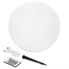5W LED įsmeigiamas šviestuvas su saulės baterija GARDEN BALL, baltas, 3000K/RGB