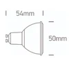 5W LED lemputė, GU10, 3000K, 7305EG/W