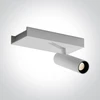 5W LED lubinis šviestuvas, baltas, 3000K, pakreipiamas, 65004A/W/W