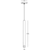 5W LED pakabinamas šviestuvas į magnetinę sistemą ZAMBELIS MAGNETIC 6MM, juodas, 3000K, 25259