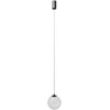 5W LED pakabinamas šviestuvas IRIDES, juodos sp./skaidrus, 3000K, 01-3957