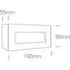 5W LED sieninis šviestuvas, baltas, 3000K, 67076A/W/W