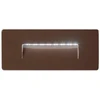 5W LED sieninis šviestuvas laiptų apšvietimui STRATOS, bronzos sp., CCT, IP65