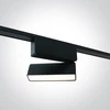 5W LED šviestuvas į magnetines sistemas FLAT, juodas, 3000/4000/5000K, 48V, 120°, 43108FA/B/V