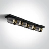 Lubinis šviestuvas 5x10W LED paviršinis akcentinis šviestuvas, metalo pilkos sp., GU10, 65505N/MG
