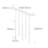 5x5W LED pakabinamas šviestuvas, juodas, 3000K, 63076E/B/W