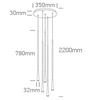 5x5W LED pakabinamas šviestuvas, juodas, 3000K, 63076C/B/W