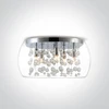 Lubinis šviestuvas 5x9W paviršinis lubų šviestuvas, chromo sp., G9, 62166B