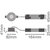 6/4,3W LED įleidžiamas šviestuvas SP CBO, baltas, 2700/3000/4000K, 60°, DALI, IP65