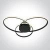 60W LED lubinis šviestuvas, juodas, 3000K, dimeriuojamas, 63154D/B/W