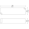 60W LED maitinimo šaltinis, 24V, IP67, dimeriuojamas