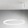 60W LED pakabinamas šviestuvas HOOP, baltas, CCT
