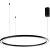 60W LED pakabinamas šviestuvas HOOP, juodas, CCT
