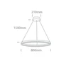 60W LED pakabinamas šviestuvas, juodas, 3000K, 63144B/B/W