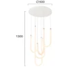 60W LED pakabinamas šviestuvas YVONNE, baltas, 3000K, 4319300