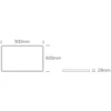 Lubinis šviestuvas 60W LED paviršinis šviestuvas, juodos sp., 2800/3300/4000K, 900x600mm, UGR19, 62020PU/B/V