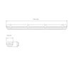 60W LED šviestuvas WARS 2x150 4000K