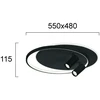 Lubinis šviestuvas 61W LED paviršinis šviestuvas SMART, juodas, 3000K, 4265500