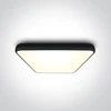Lubinis šviestuvas 62W LED plafonas, juodas, 3000K, 62160A/B/W