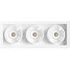 6,3W LED įleidžiamas šviestuvas Juodas FOSTER REC 3, baltas, 3000K