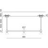 6,3W LED pakabinamas šviestuvas ART MODULAR 3, juodas, 3000K, 80cm