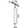 6,3W LED pakabinamas šviestuvas TUB S P 300 į magnetinę sistemą MICRO_LINE, smėlio sp., 3000K, 36°