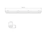 Lubinis šviestuvas Intelight 63W LED šviestuvas WARS 2x150 SA 2H MT 4000K