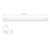 63W LED šviestuvas WARS 2x150 SA 3H MT 4000K