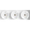 6,3W LED užglaistomas šviestuvas Juodas FOSTER TRI 3 FLOOD, baltas, 3000K
