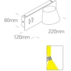 6+4W LED sieninis šviestuvas, juodas, 3000K, 65147A/B/W
