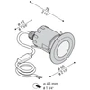 6,5W LED įleidžiamas į žemę šviestuvas INC 50, pilkos sp., 2700K