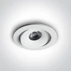 6,5W LED įleidžiamas pakreipiamas šviestuvas, baltas, 3000K, 11107P/W/W