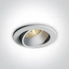 6,5W LED įleidžiamas pakreipiamas šviestuvas, baltas, 3000/3500/4000K, 11107K/W/V