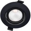 6,5W LED įleidžiamas pakreipiamas šviestuvas PT 08, matinės juodos sp., 4000K