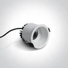6,5W LED įleidžiamas šviestuvas, baltas, 3000K, 10107WD/W/W