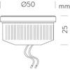 6,5W LED modulis, GU10, 60°, 4000K, ACB62640