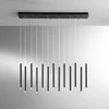 65W LED pakabinamas šviestuvas PYPE, juodas, CCT