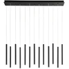 65W LED pakabinamas šviestuvas PYPE, juodas, CCT