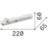 6,5W LED sieninis šviestuvas BONNE NUIT, juodas, 3000K, 336787