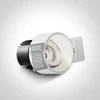 6,5W LED užglaistomas pakreipiamas šviestuvas, baltas, 3000/3500/4000K, IP54, 11107BT/W/V