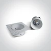6,5W LED užglaistomas šviestuvas, baltas, 3000K, 10107BT/W/W